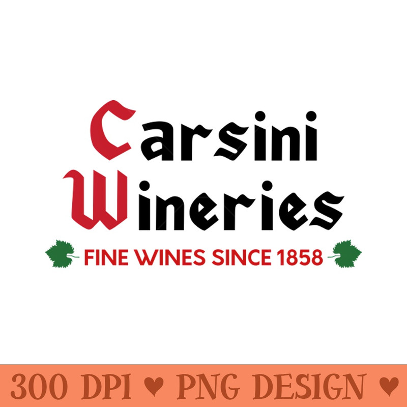 Columbo Carsini WIneries large print logo - PNG design assets - Spice Up Your Sublimation Projects