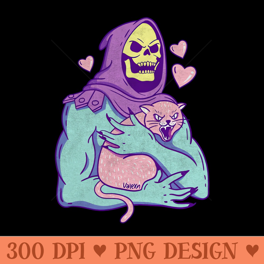 Skeletor Cat - Vector PNG Clipart - Lifetime Access To Purchased Files