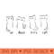 Un Deux Trois Cat - PNG Clipart for Graphic Design - Revolutionize Your Designs
