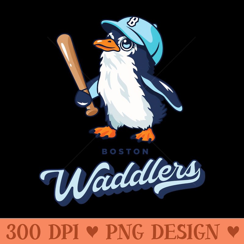 Boston Waddlers - PNG Clipart for Graphic Design - Create with Confidence
