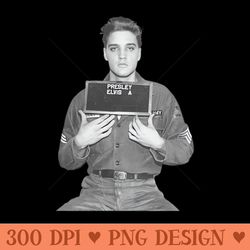 elvis presley a mugshot vintage - png download