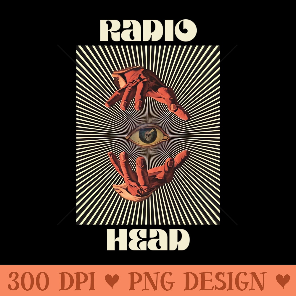 Hand Eyes Radio Head - Mug Sublimation PNG - Revolutionize Your Designs