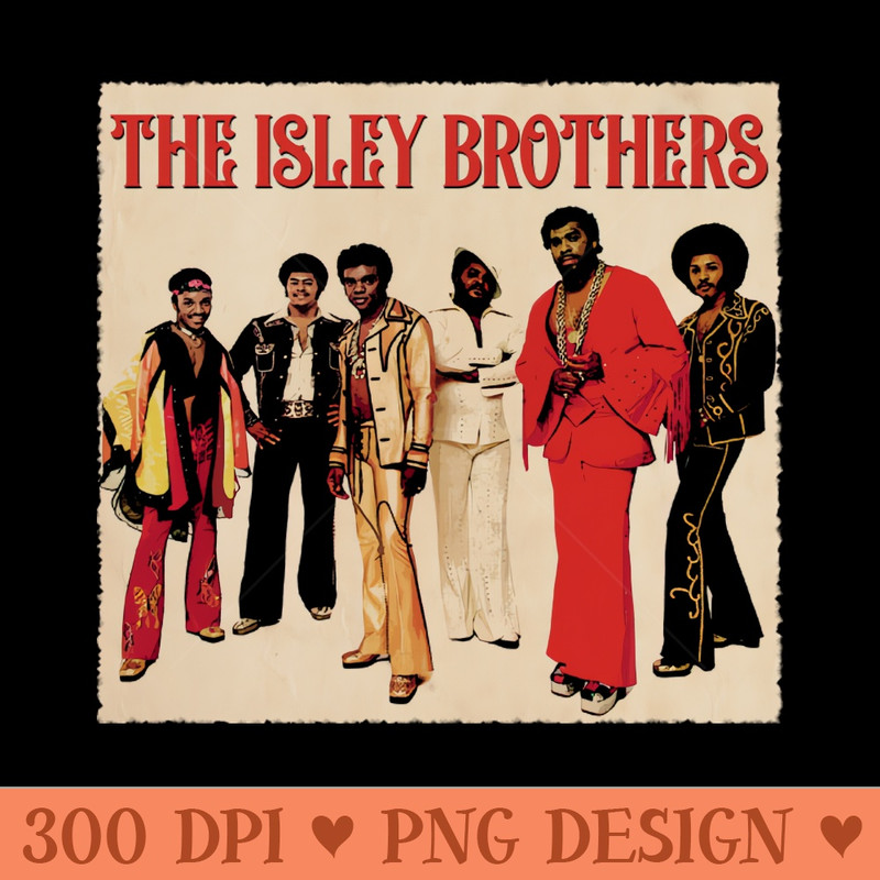 Retro Rhythm Harmony The Isley Nostalgic Music Fashion - PNG download for graphic design - Perfect for Personalization