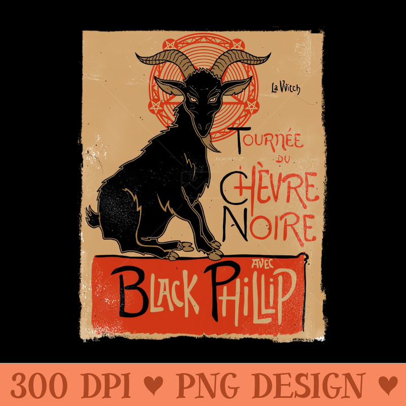 Black Phillip - Clipart PNG - Bold & Eye Catching