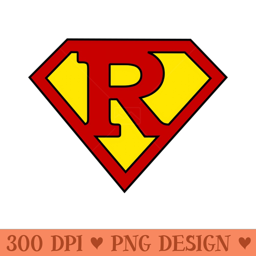 Superhero Symbol Letter R - PNG Templates - Revolutionize Your Designs