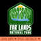 Far Lands National Park Pocket Logo - Unique PNG Artwork - High Resolution And Print Ready Designs