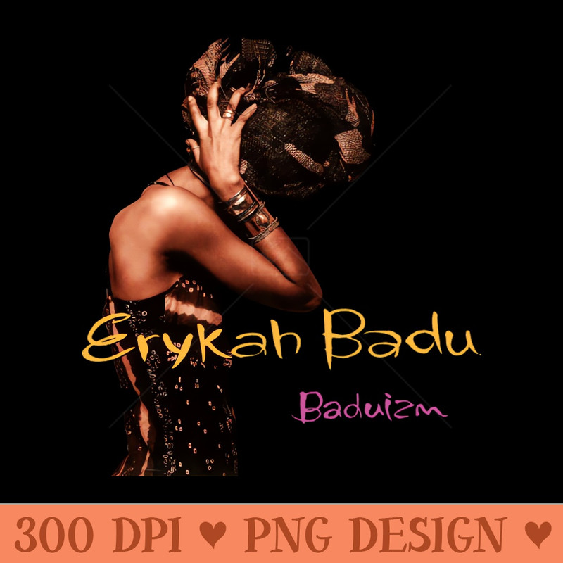 Vintage Erykah Badu - PNG Prints - Transform Your Sublimation Creations