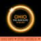 Retro Ohio Totality Total Solar Eclipse April 8 - PNG download - Bold & Eye Catching