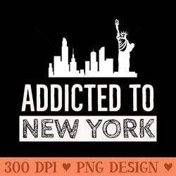 addicted to new york - transparent png clipart
