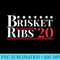 Vote Brisket And Ribs 2020 - Funny Barbeque Grilling - PNG Download - Quick And Seamless Download Process
