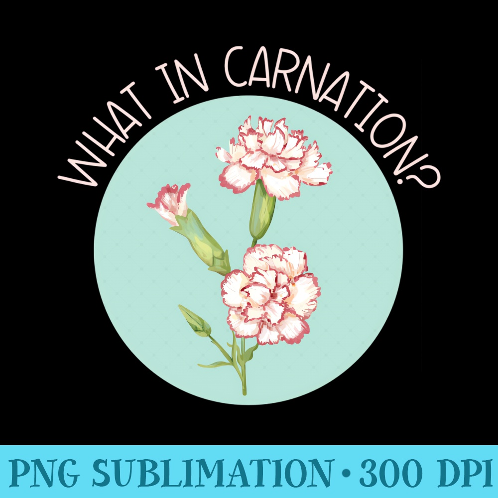 What In Carnation Floral Designer Flower Arranger Florist - Digital PNG Artwork - High Resolution And Print-Ready Designs