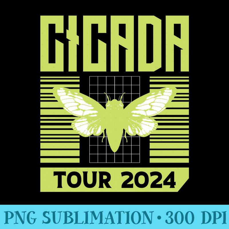 Cicada Tour 2024 Sweatshirt - Unique PNG Artwork - Unlock Vibrant Sublimation Designs