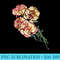 Colorful Carnations Vector Art Cut Out - High Quality PNG files - Unlock Vibrant Sublimation Designs