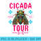 Cicada Tour 2024 Funny Insect Concert Fan Raglan Baseball - High Resolution PNG Designs - Unleash Your Creativity