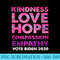 Spread Kindness Vote Biden T-shirt - Unique PNG Artwork - Transform Your Sublimation Creations
