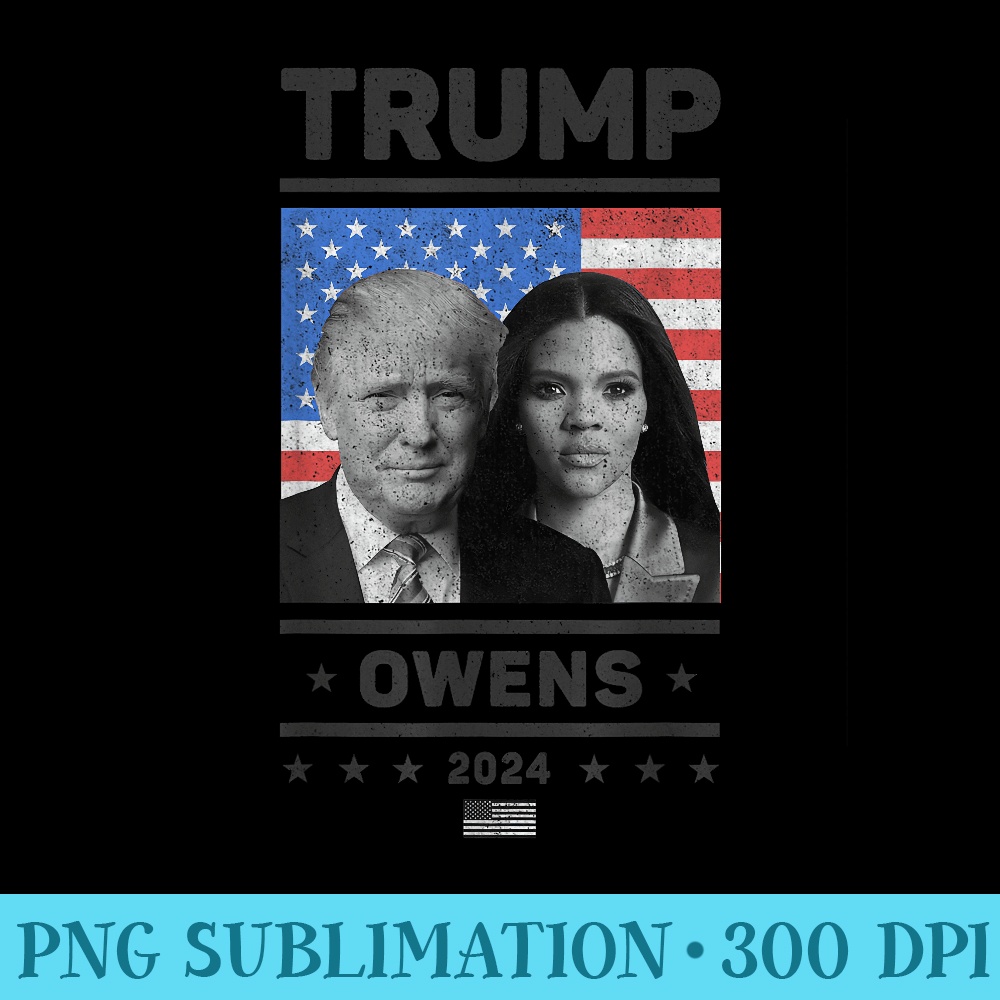President Donald Trump and Vice President Candace Owens - Sublimation PNG Designs - Vibrant and Eye-Catching Typography