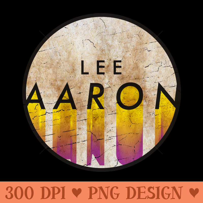 Lee Aaron VINTAGE YELLOW CIRCLE - Sublimation clipart PNG - Versatile And Customizable Designs
