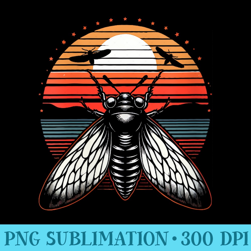 Womens The Great Cicada Comeback 2024 Natures Symphony Cicada Fest - PNG Design Files - Instant Access To Downloadable Files