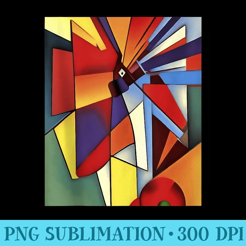 Red Carnation In A Vase Geometric Abstract Art - PNG Prints - Vibrant and Eye-Catching Typography