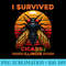 Womens I Survived The Cicada Invasion 2024 illinois - Unique PNG Artwork - Stunning Sublimation Graphics