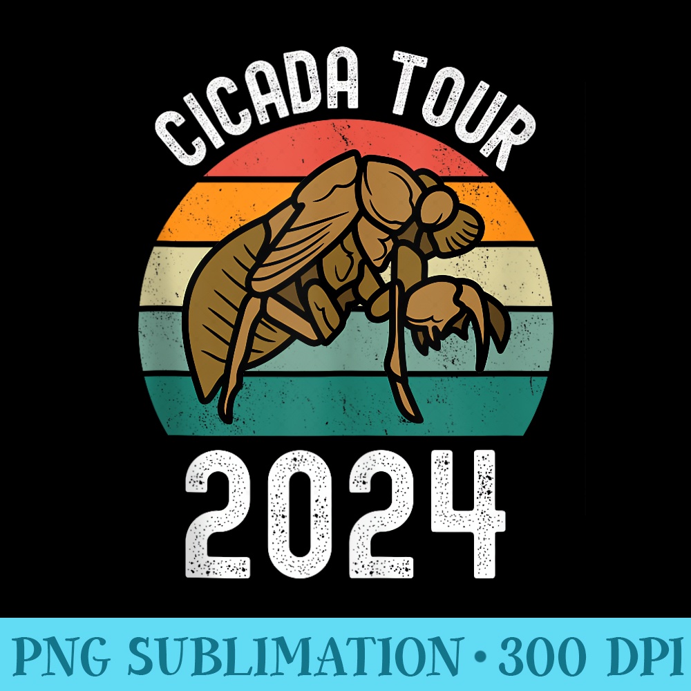 Entomology Cicada Tour 2024 Broods XIX and Broods XIII Love - Digital PNG Downloads - Versatile And Customizable Designs