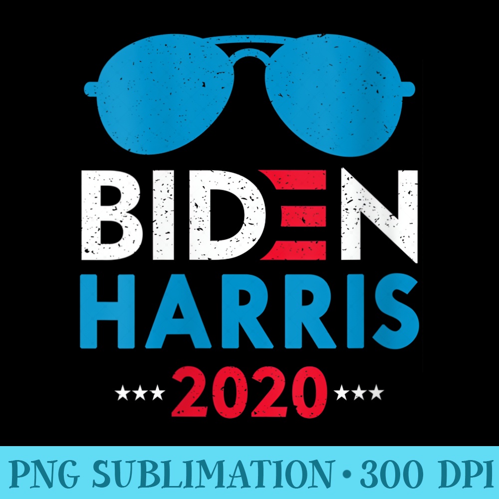 Womens Biden Harris 2020 Distressed Biden Harris vote sunglasses - Exclusive PNG designs - Fashionable and Fearless