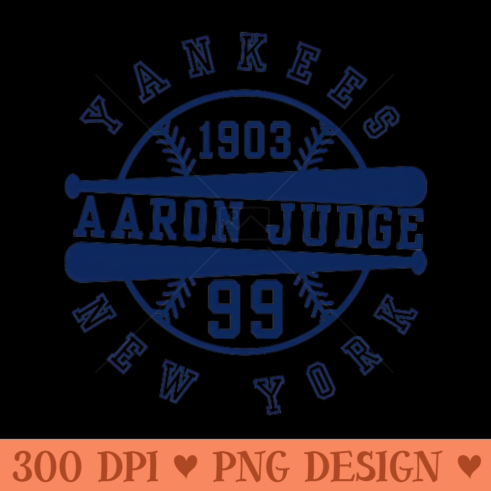 Yankees Aaron Judge 99 - Digital PNG Downloads - Vibrant and Eye-Catching Typography