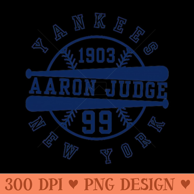 Yankees Aaron Judge 99 - Digital PNG Downloads - Vibrant and Eye-Catching Typography