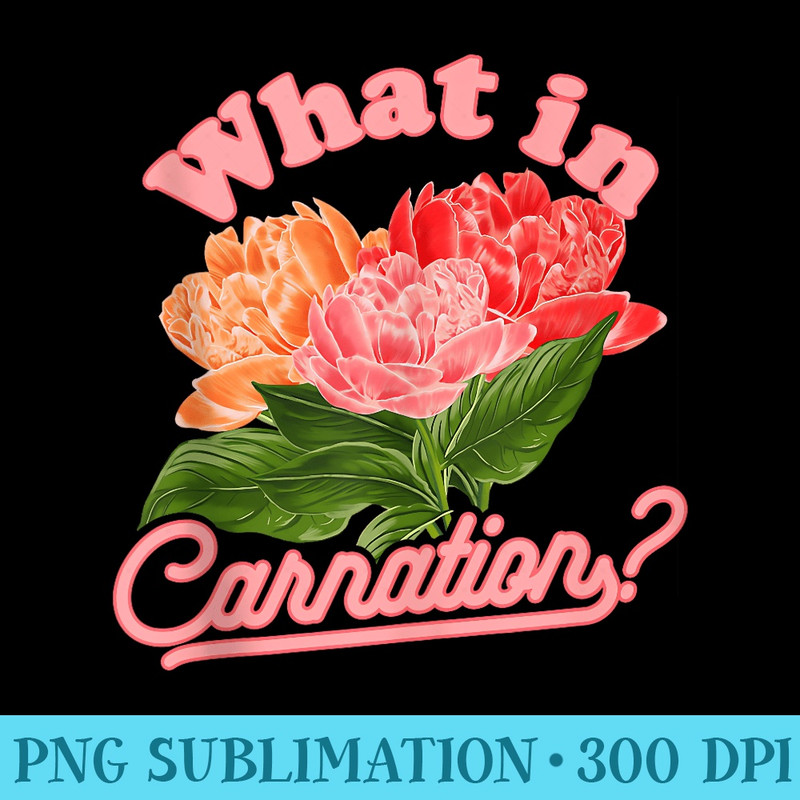 What in Carnation Flower Floral Designer Florists - Modern PNG designs - Versatile And Customizable Designs