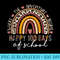 100th Day Of School Teacher 100 Days Rainbow Leopard Boho - Shirt Mockup Download - Create with Confidence