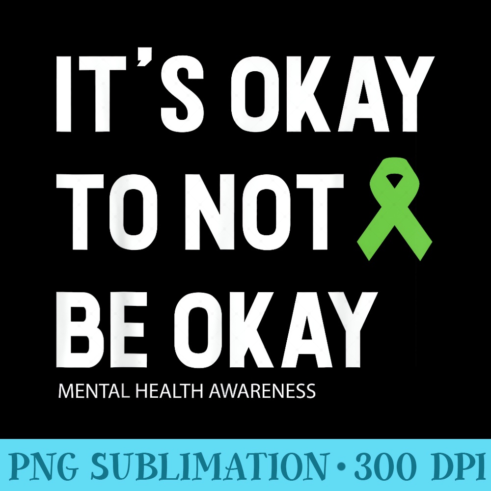 Depression Mental Health Awareness - PNG Download Resource - Instantly Transform Your Sublimation Projects