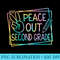 Peace Out Second Grade Last day of school Summer Break - PNG Download - Fashionable and Fearless