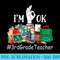 Iu2019m Ok 3rd Grade Teacher Student Last Day Of School Summer - Sublimation patterns PNG - Perfect for Personalization