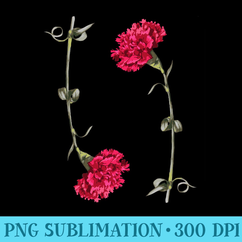 Carnation Rotation Seamless Floral Pattern Sweatshirt - PNG Graphics - Unleash Your Creativity