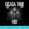 Entomology cicada tour 2024 Illinois Peoria brood XIII Raglan Baseball - Digital PNG Artwork - Unique And Exclusive Designs