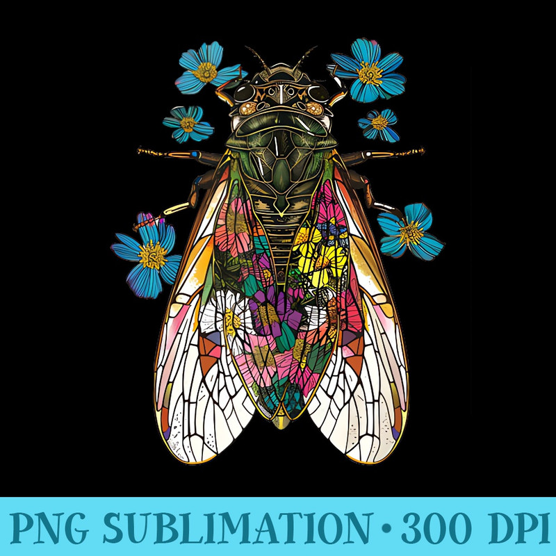 Cicada Brood XIX Brood XIII Year of the Cicada Tour 2024 - PNG Art Files - Limited Edition And Exclusive Designs