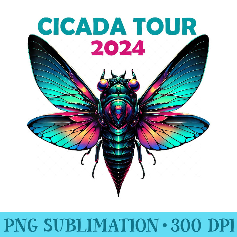 The Cicada Reunion 2024 Cicada Tour 2024 Broods XIX XIII - PNG Clipart - Easy-To-Print And User-Friendly Designs