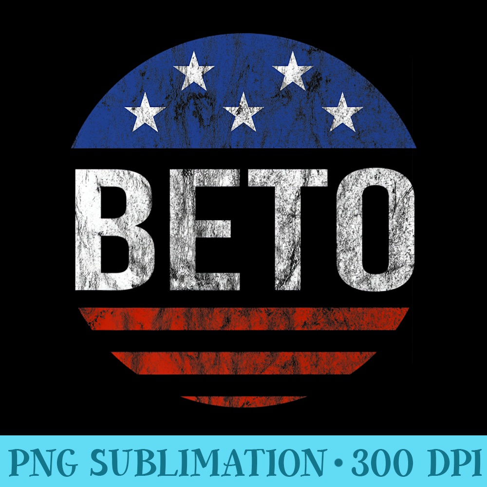 Retro Vote Beto O'Rourke Women's 2020 Election - PNG Graphics - Transform Your Sublimation Creations