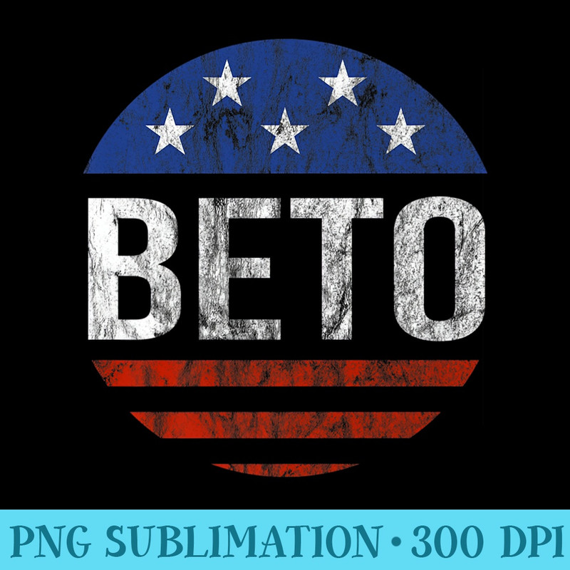 Retro Vote Beto O'Rourke Women's 2020 Election - PNG Graphics - Transform Your Sublimation Creations