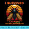 I Survived The Cicada Invasion 2024 Oklahoma - Digital PNG Artwork - Enhance Your Apparel with Stunning Detail