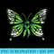 Mental Health Awareness Green Ribbon Butterfly - Sublimation designs PNG - Versatile And Customizable Designs