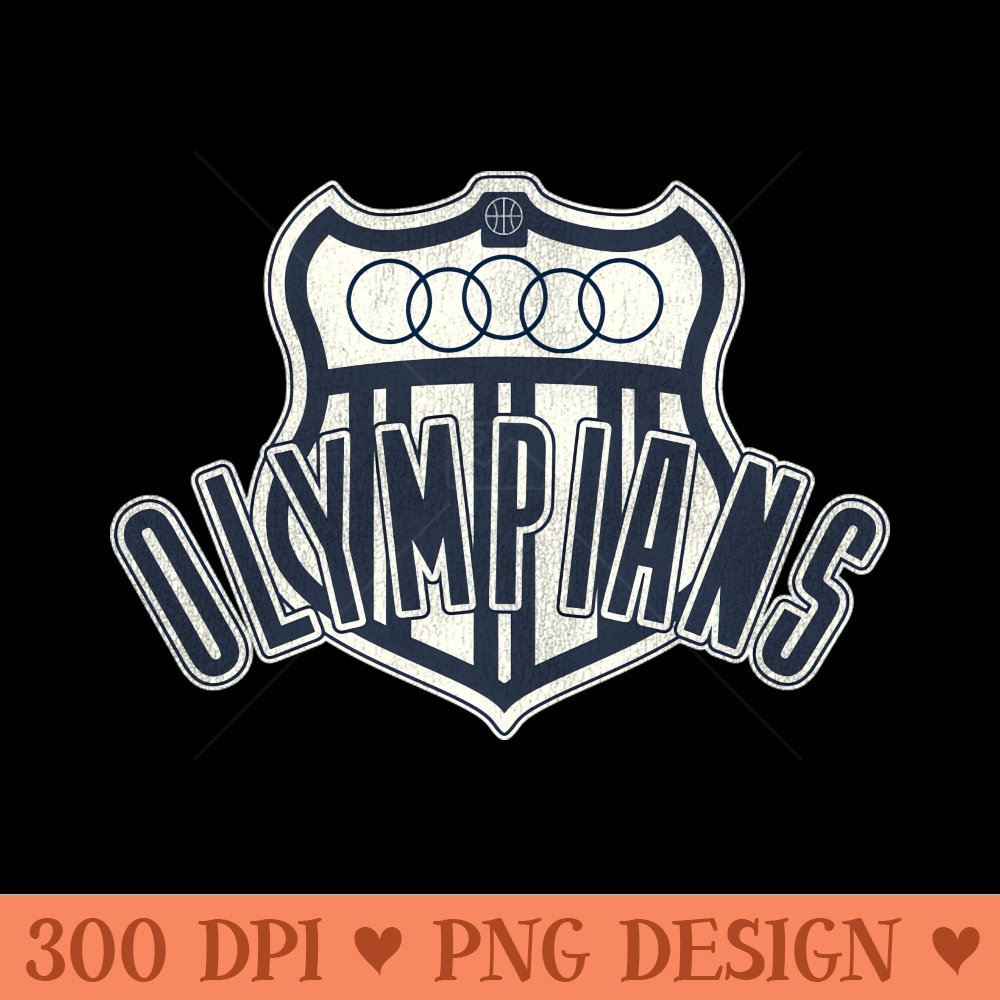 Defunct Indianapolis Olympians Basketball Team - PNG download with transparent background - Transform Your Sublimation Creations