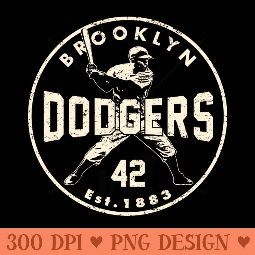 Jackie Robinson Dodgers 2 by Buck - Unique PNG Artwork - Perfect for Creative Projects