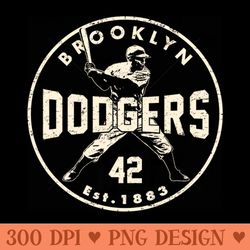 jackie robinson dodgers 2 by buck - unique png artwork