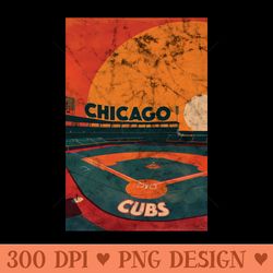 midcentury chicago cubs stadium - printable png images