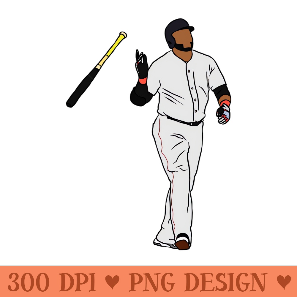 Big Papi Bat Flip - Sublimation PNG Designs - Perfect for Creative Projects