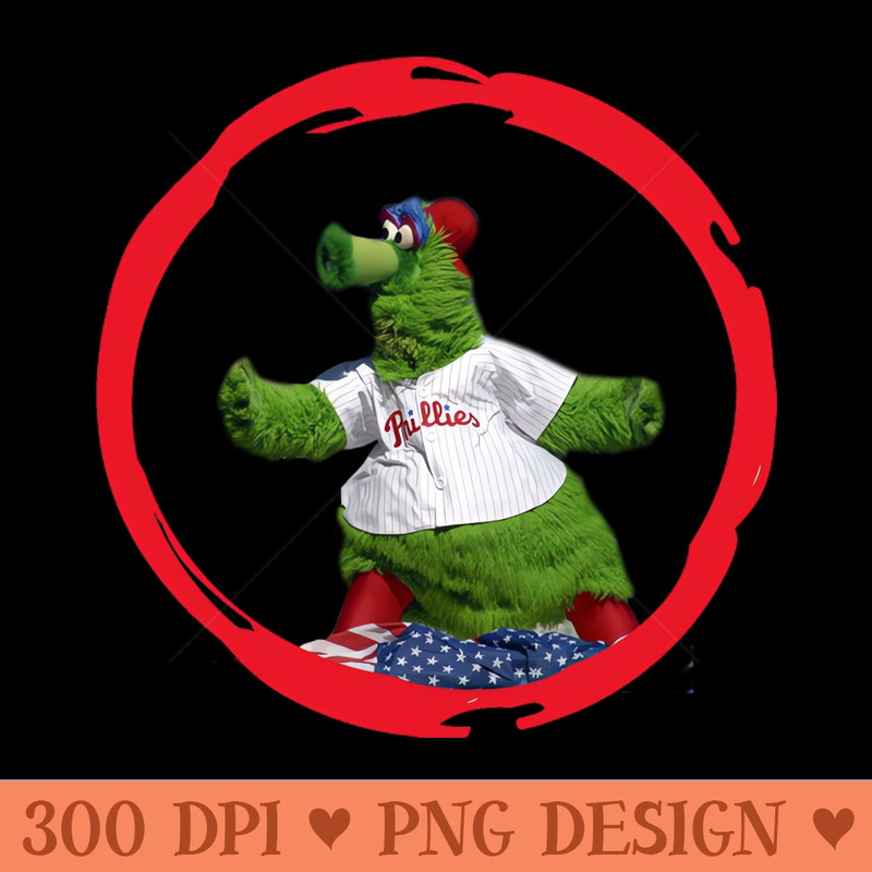 Phillie Phanatic mascot - High Quality PNG files - Perfect for Personalization