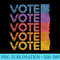 VOTE Retro Vintage Election 2024 Voter - PNG Templates - Lifetime Access To Purchased Files