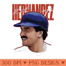 keith hernandez new york m profile - ready to print png designs