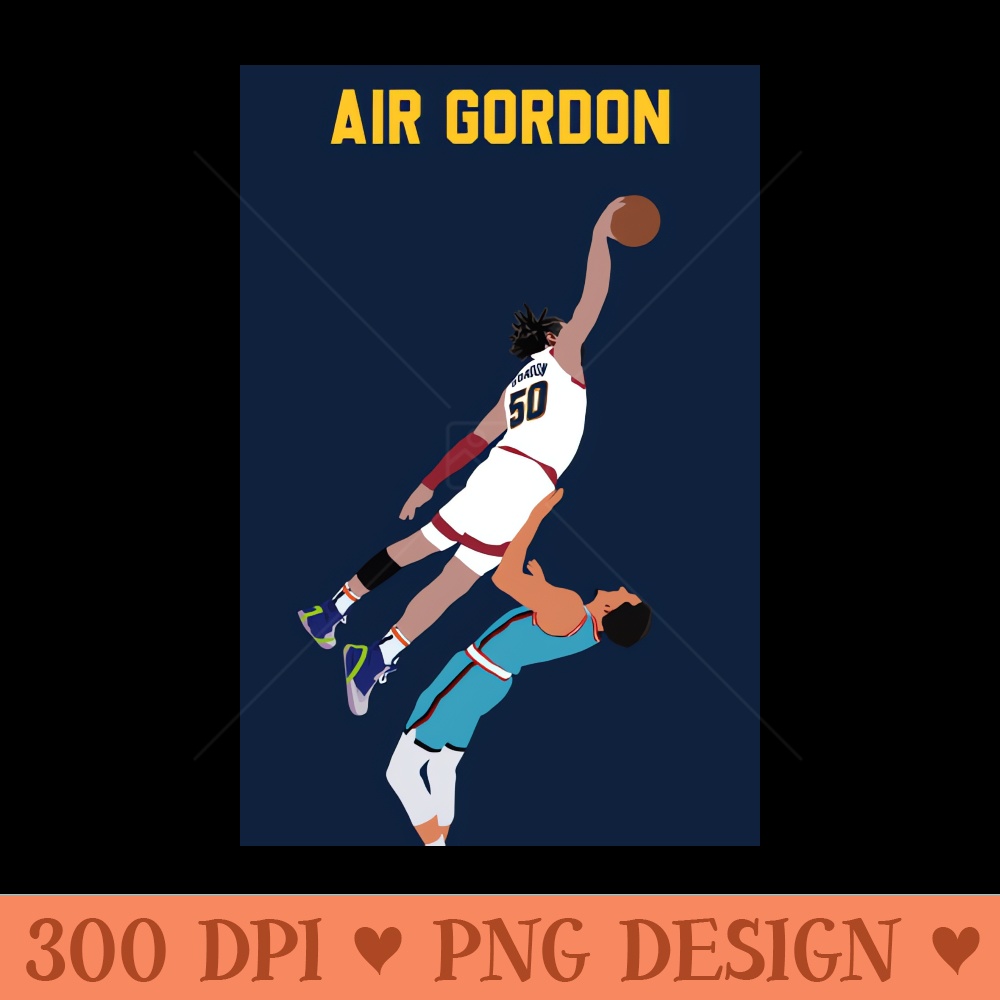 Aaron Gordon Posterizes Landry Shamet - High Quality PNG Files - Perfect for Personalization